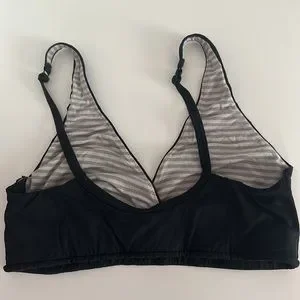 HCNTES Seamless Front Closure Bras For Women Wireless Smoothing Bralette Padded Comfortable Sleep Bras Pack Black 48